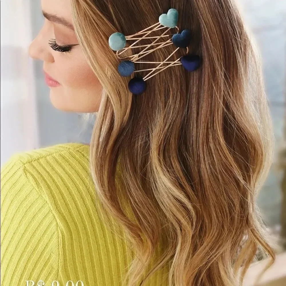 Hair pin Stars and Heart format